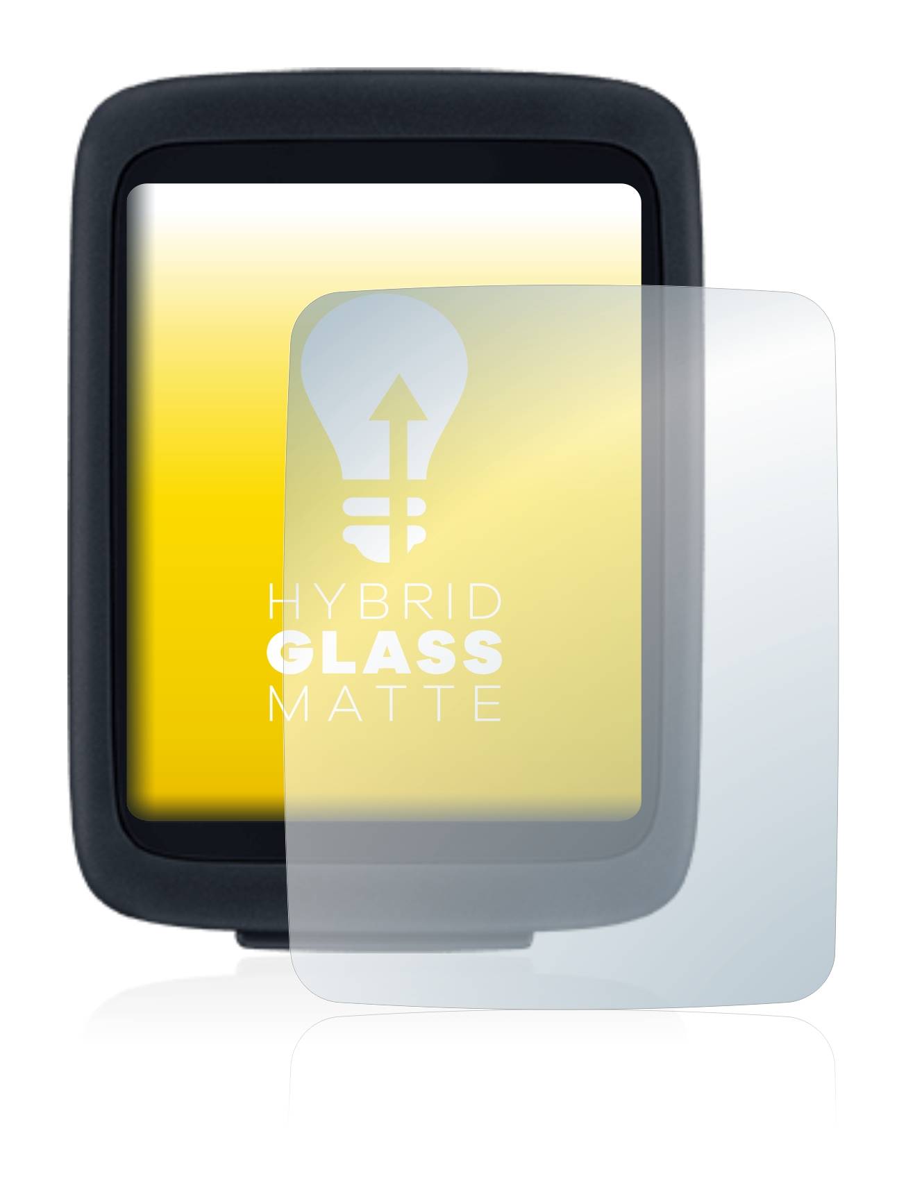 upscreen Hybrid Glass Matte Premium Schutzglas Folie für Sigma BC 10.0