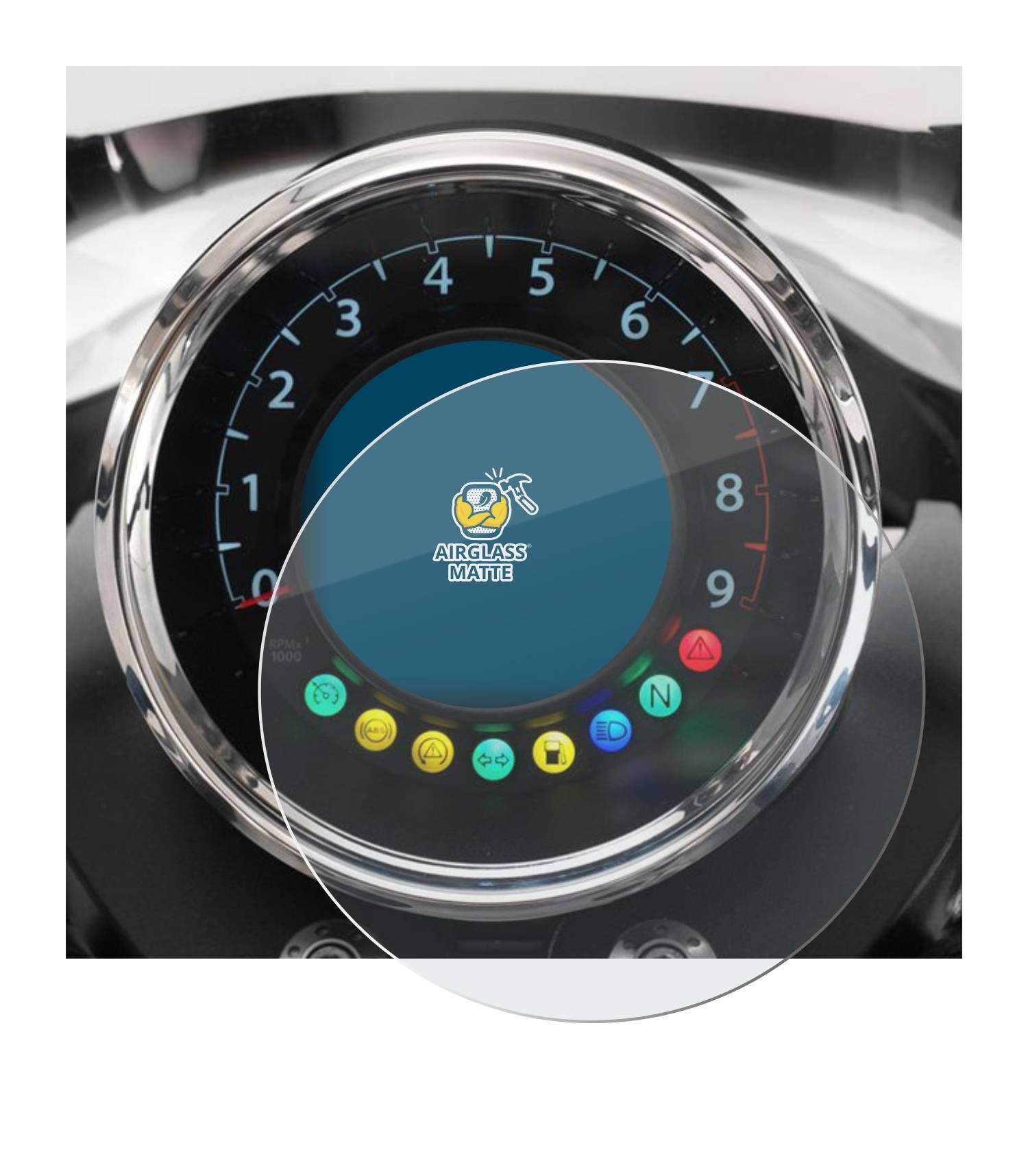 BROTECT AirGlass Matte Schutzglas Folie für Moto Guzzi California 1400