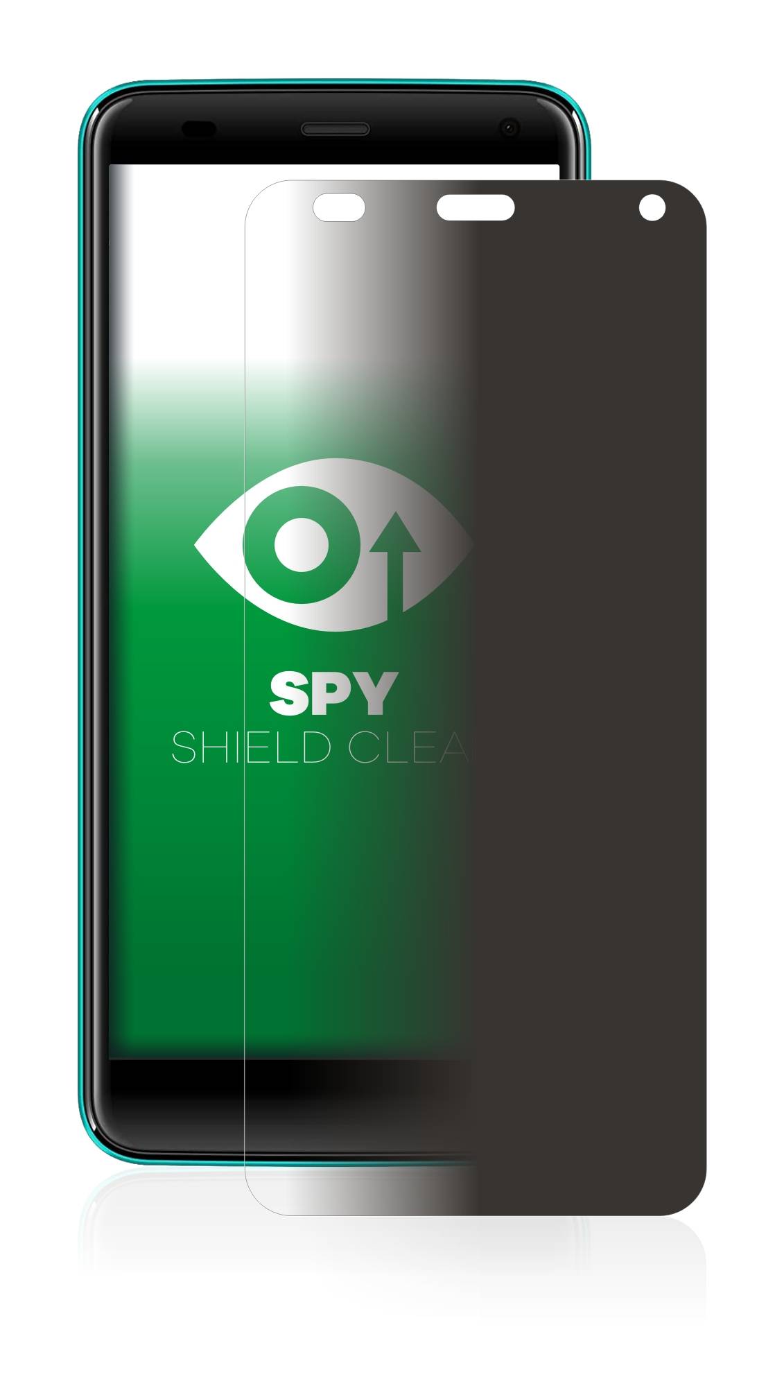 upscreen Blickschutzfolie für Logicom Le Swipe Anti-Spy Privacy Blaulichtschutz Sichtschutzfolie