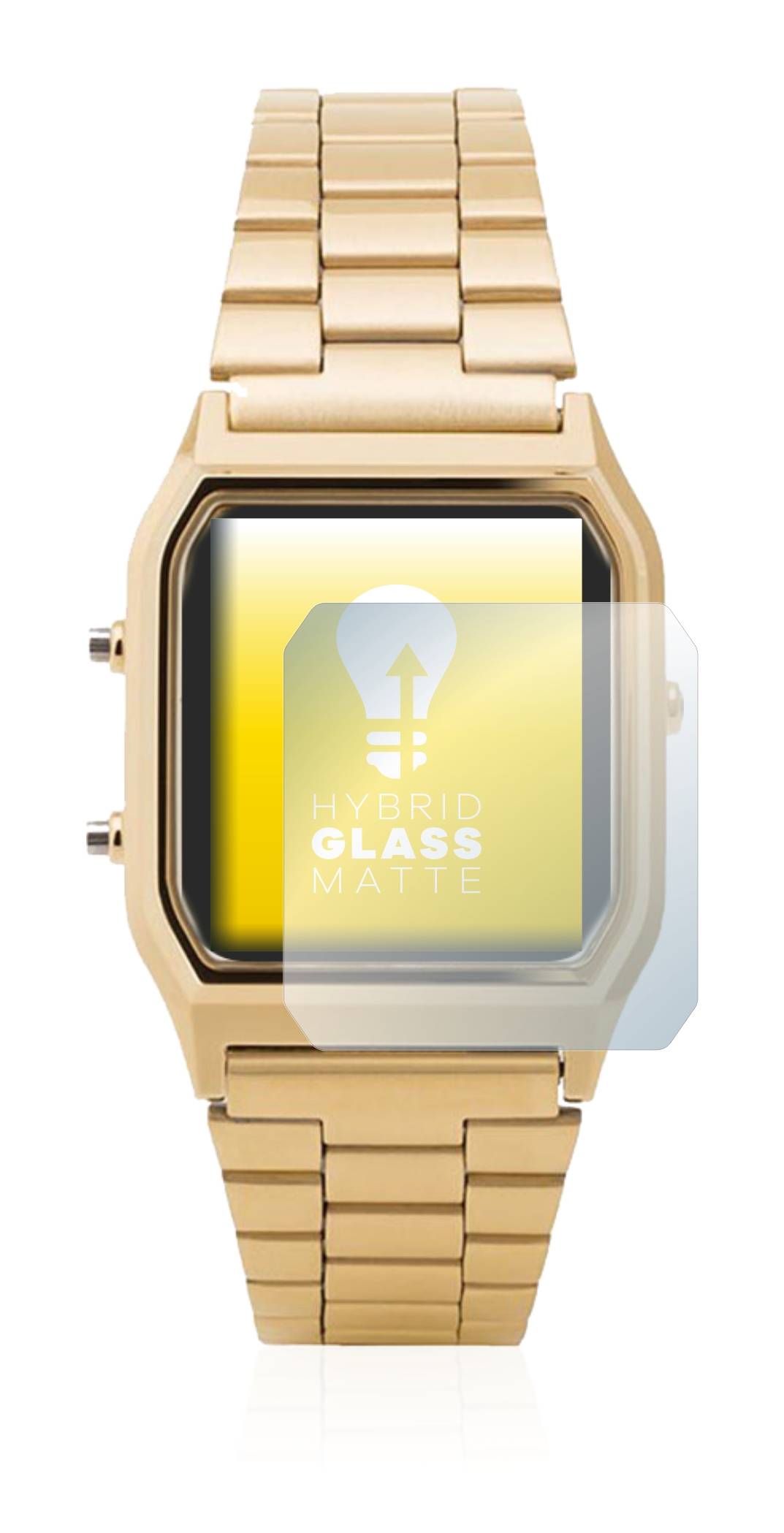 upscreen Flexible Schutz Glas Folie für Casio AQ-230GA Schutzglas 9H Hybridglas Matt Entspiegelt