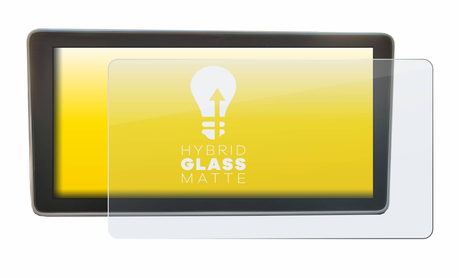 upscreen Hybrid Glass Matte Premium Schutzglas Folie für Audi A4 B9 2017 MMI Plus
