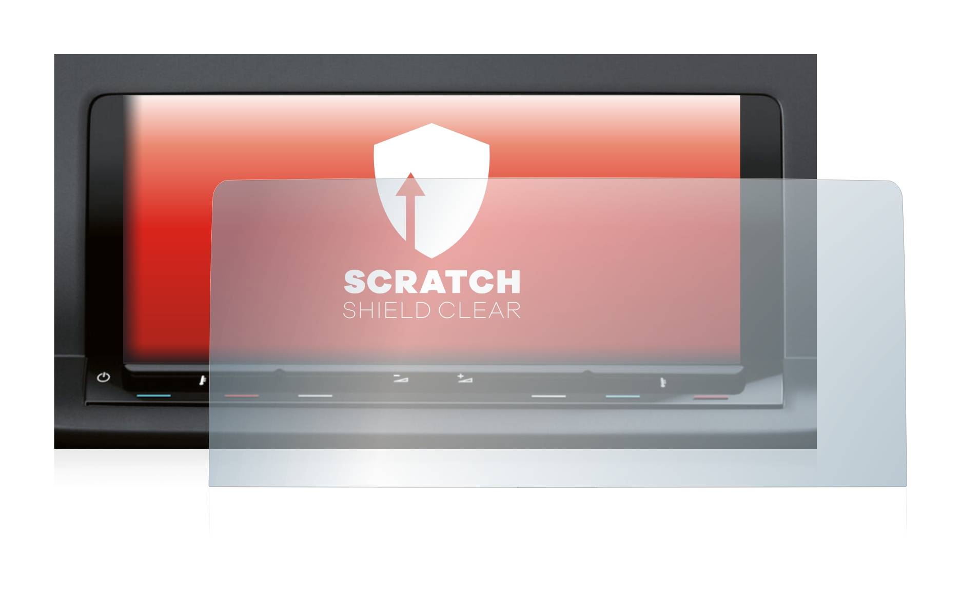 upscreen Scratch Shield Clear Premium Displayschutzfolie für Volkswagen Caddy 5 Discover Pro
