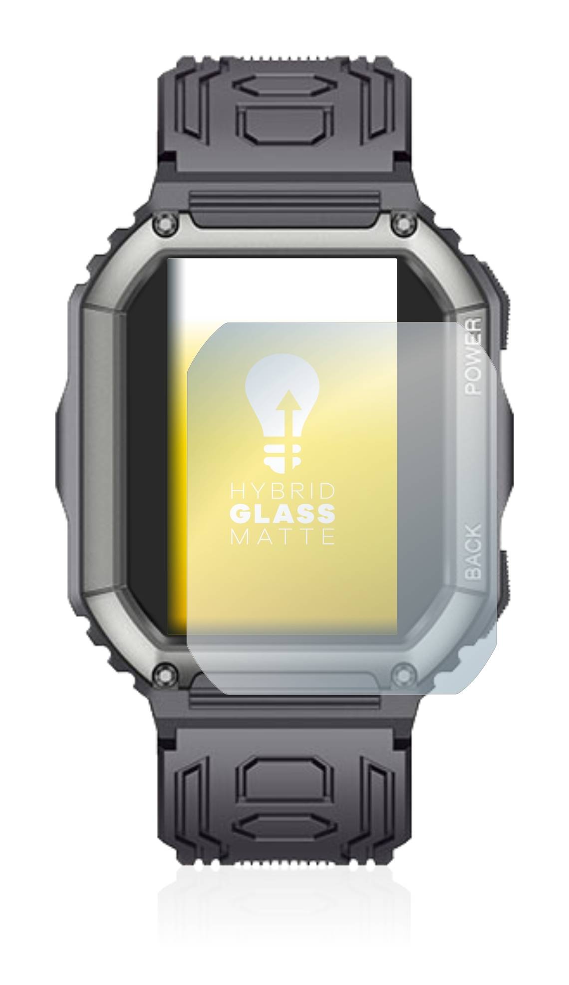 upscreen Hybrid Glass Matte Premium Schutzglas Folie für Song Man