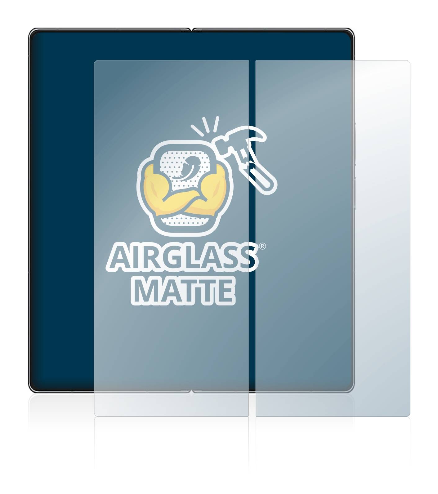 BROTECT AirGlass Flexible Schutz Glas Folie für Xiaomi Mix Fold 2 (Inneres Display) Matt Entspiegelt