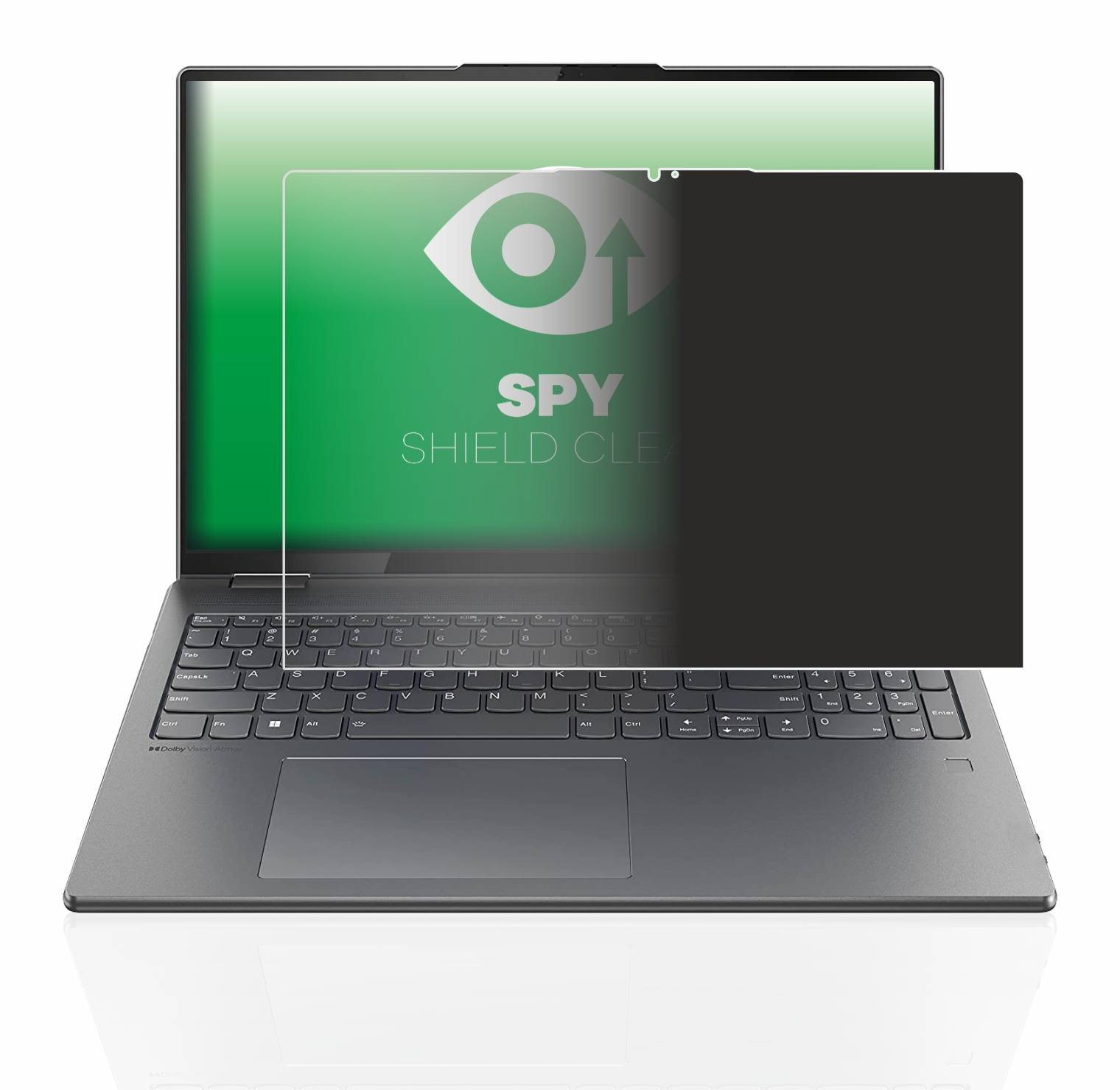 upscreen Blickschutzfolie für Lenovo Yoga 7i Gen 7 16" Anti-Spy Privacy Blaulichtschutz Sichtschutzfolie