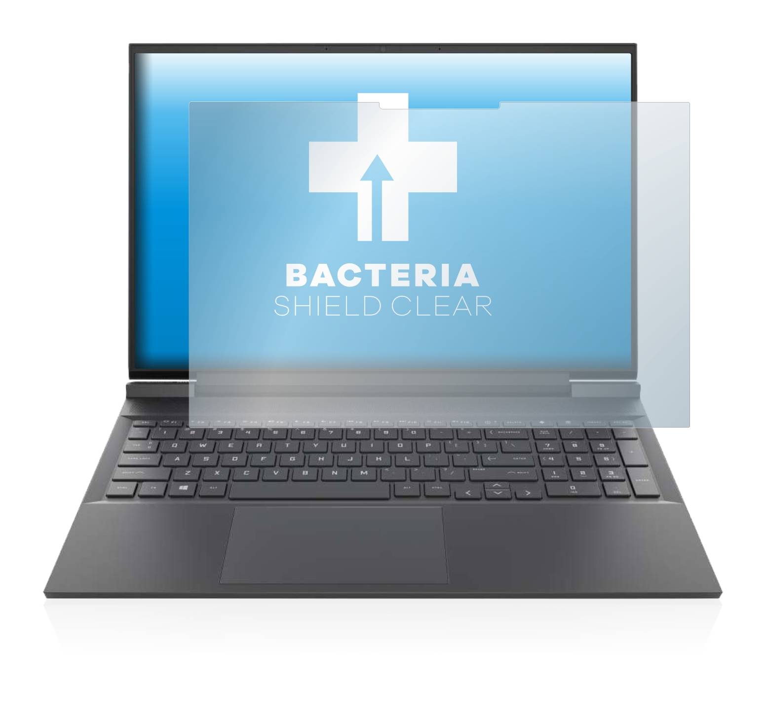 upscreen Bacteria Shield Clear Premium Antibakterielle Displayschutzfolie für HP Victus