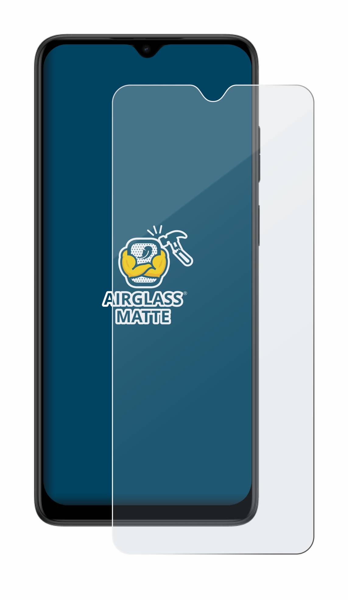 BROTECT AirGlass Flexible Panzerglasfolie für Motorola e 22 i Matt Entspiegelt