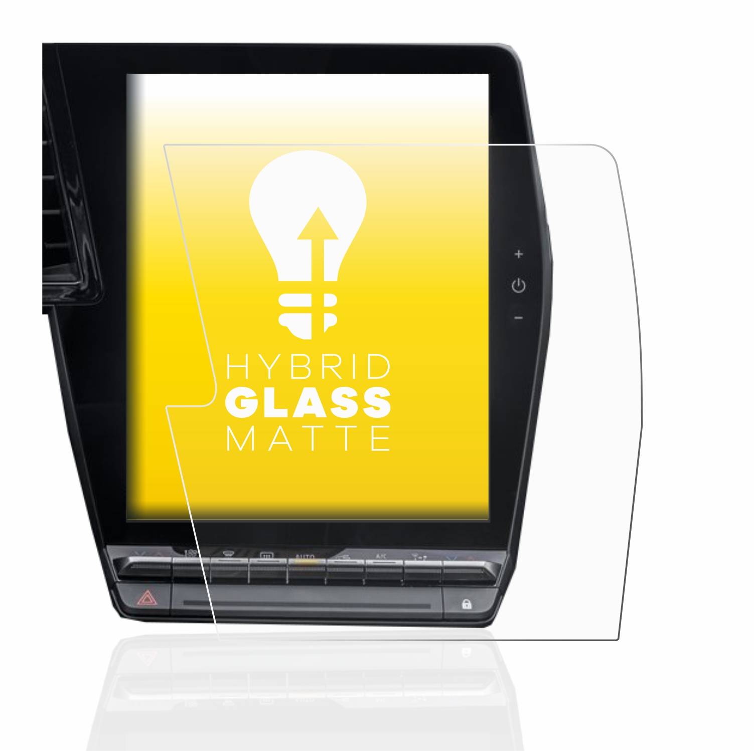 upscreen Hybrid Glass Matte Premium Schutzglas Folie für Renault Megane E-Tech openR Link