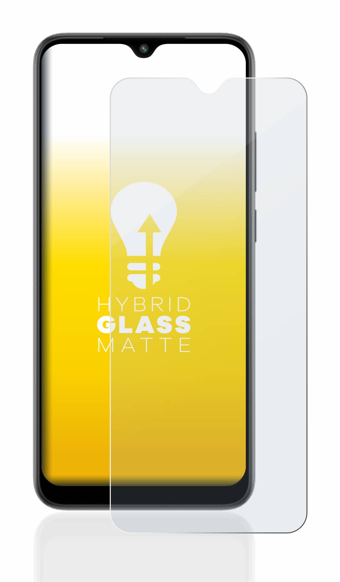 upscreen Flexible Schutz Glas Folie für Xiaomi Redmi A1 Schutzglas 9H Hybridglas Matt Entspiegelt