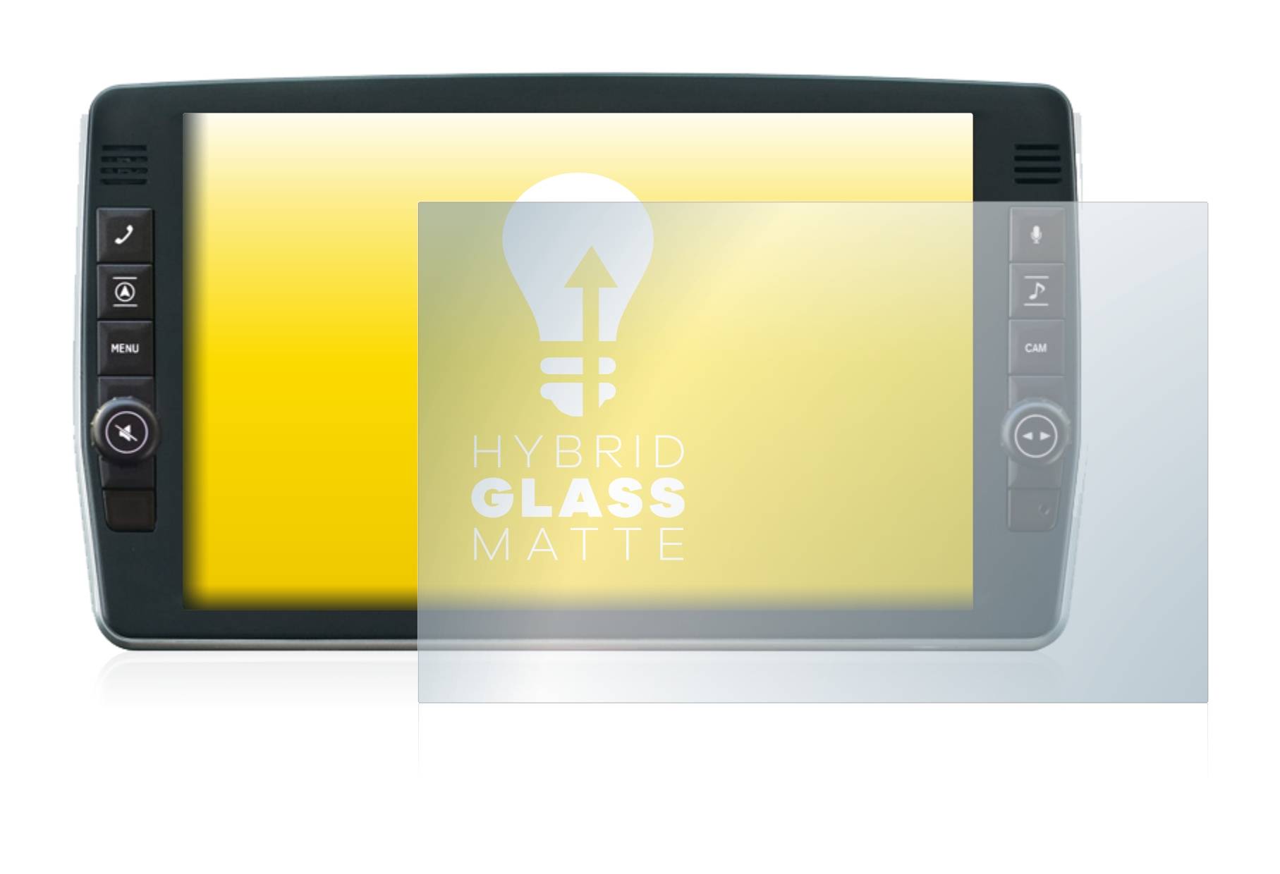 upscreen Hybrid Glass Matte Premium Schutzglas Folie für Alpine