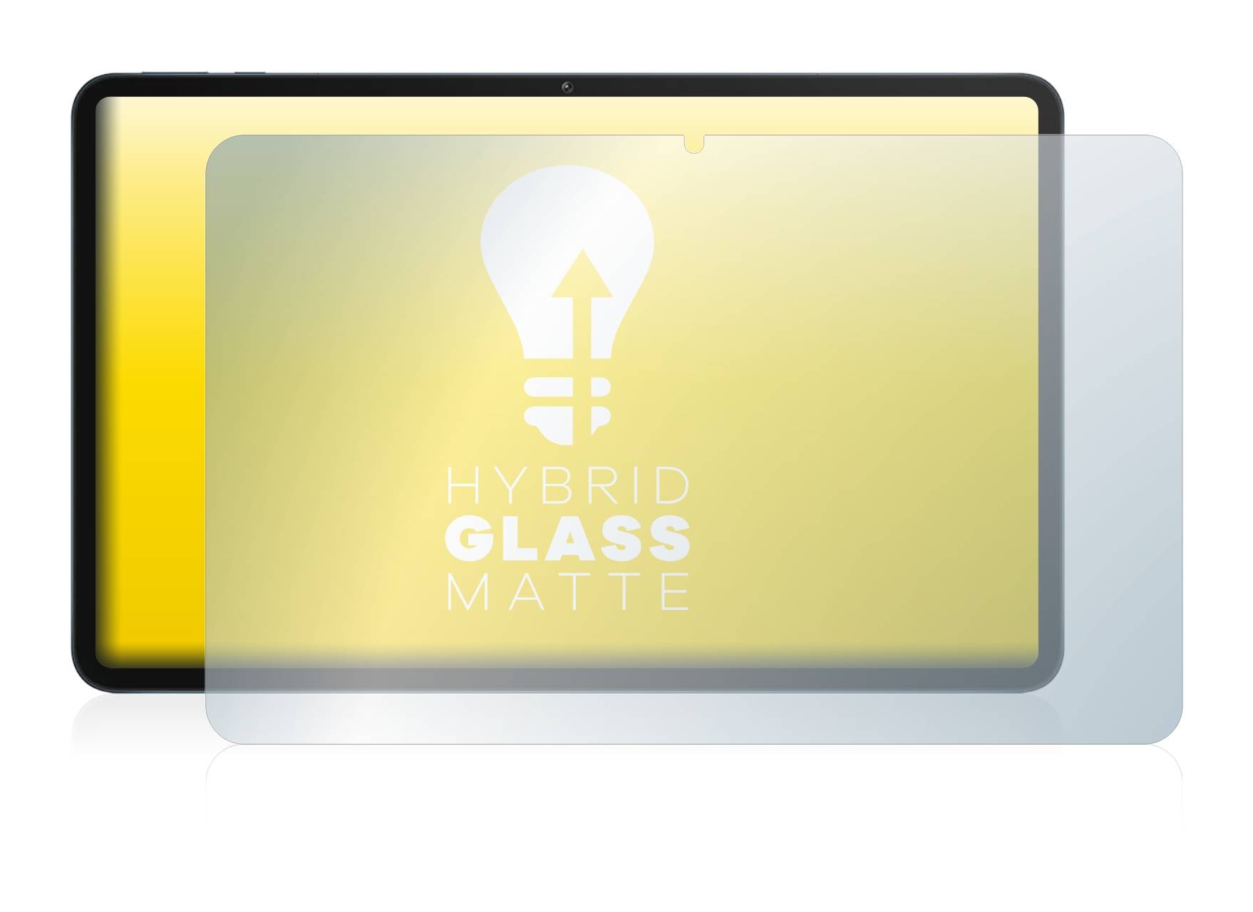 upscreen Hybrid Glass Matte Premium Schutzglas Folie für Honor Pad