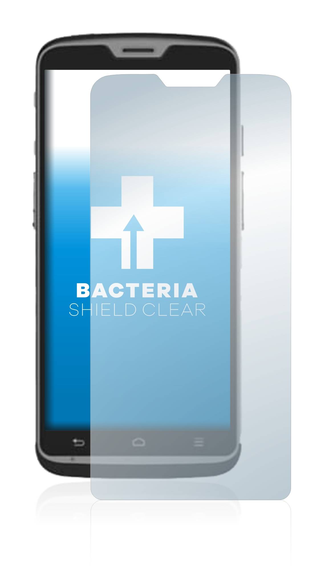 upscreen Bacteria Shield Clear Premium Antibakterielle Displayschutzfolie für M3 Mobile
