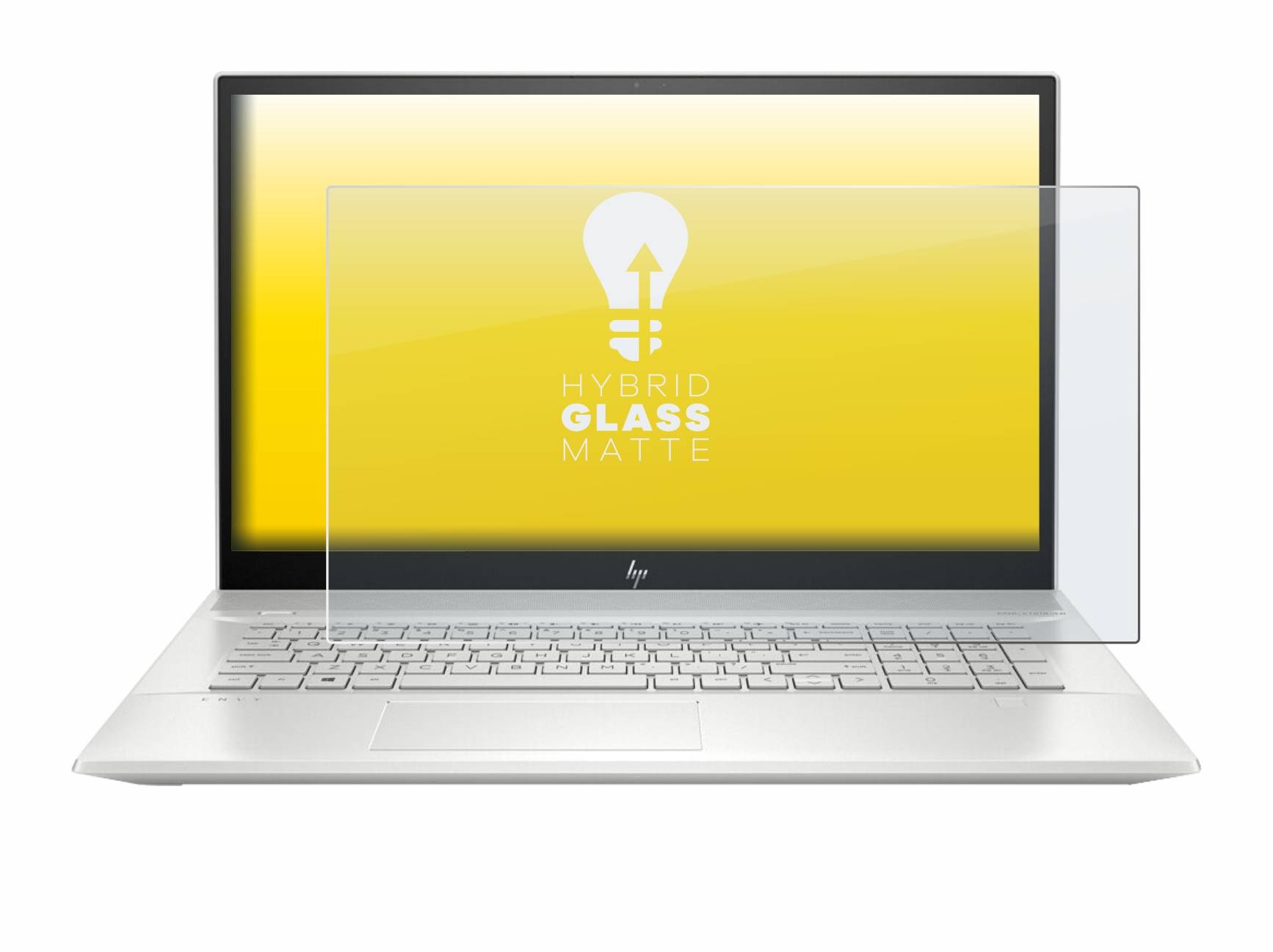 upscreen Hybrid Glass Matte Premium Schutzglas Folie für HP Envy