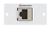 Kindermann Konnect 50 alu - Modulares Faceplate-Snap-In - GG45