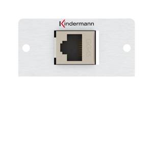 Kindermann Konnect 50 alu - Modulares Faceplate-Snap-In - GG45