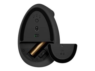 Logitech Lift Vertical Ergonomic Mouse Ergonomische Maus Bluetooth®, Funk Optisch Graphite 6 Tasten 4000 dpi Ergonomisch