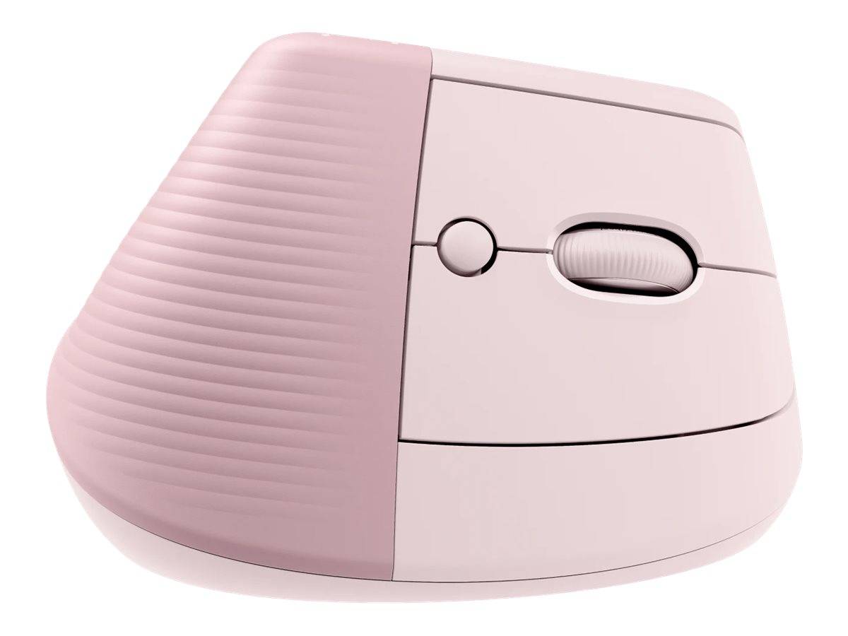 Logitech Lift Vertical Ergonomic Mouse Ergonomische Maus Bluetooth®, Funk Optisch Rose 6 Tasten 4000 dpi Ergonomisch