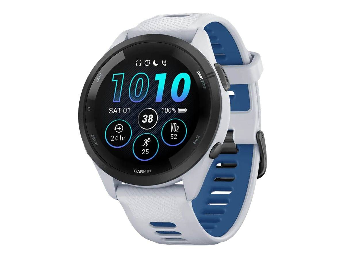 Garmin Forerunner 265 - 46 mm - Whitestone - intelligente Uhr mit Riemen - Handgelenkgröße: 135-205 mm - Anzeige 3.25 cm