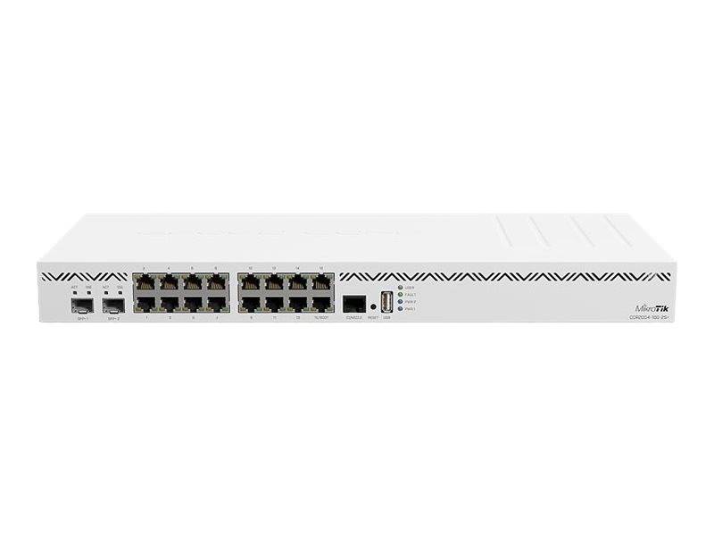 Mikrotik Cloud Core Router CCR2004-16G-2S+ - Router - 10 GigE - an Rack montierb