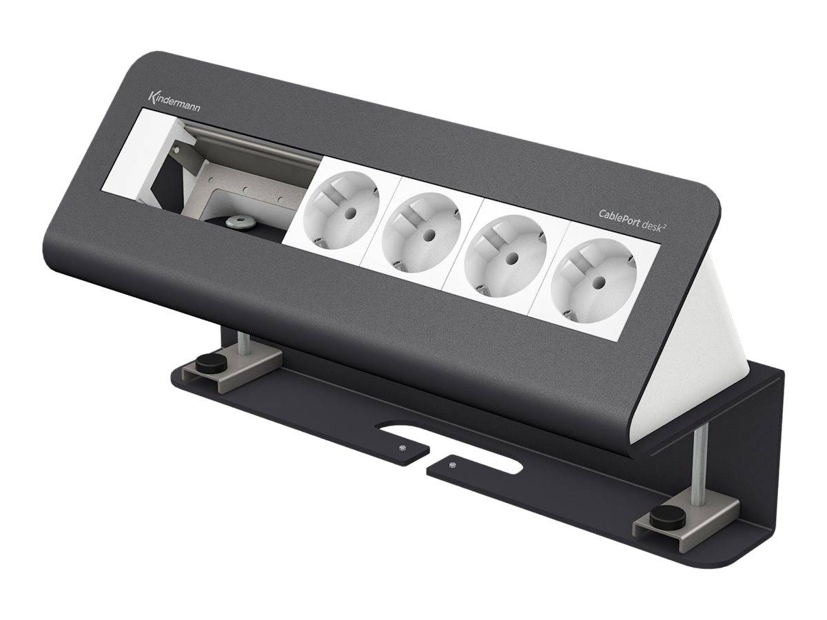 Kindermann CablePort desk² 6-fold - Steckdosengehäuse