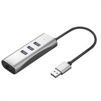 VALUE USB 3.2 Gen 1 zu Gigabit Ethernet Konverter + 3-Port USB Hub