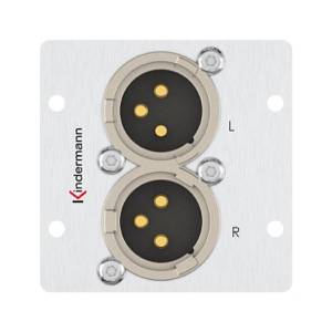 Kindermann Konnect 50 alu - Modulares Faceplate-Snap-In