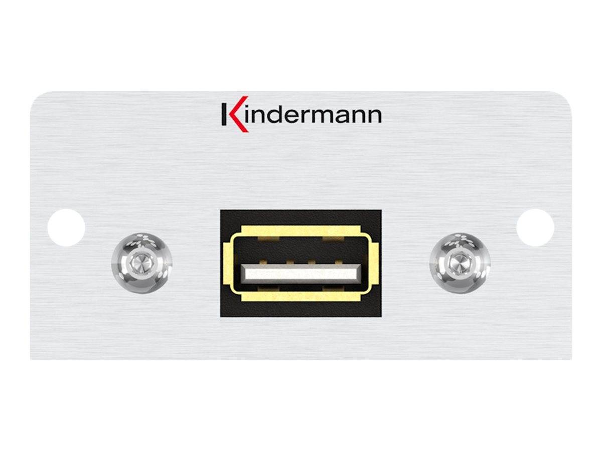 Kindermann Konnect 50 alu - Modulares Faceplate-Snap-In