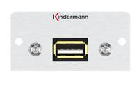 Kindermann Konnect 50 alu - Modulares Faceplate-Snap-In