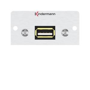 Kindermann Konnect 50 alu - Modulares Faceplate-Snap-In