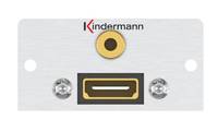 Kindermann Konnect 50 alu - Modulares Faceplate-Snap-In