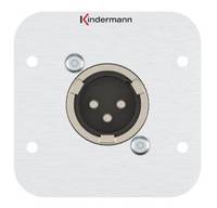 Kindermann Konnect 54 alu - Modulares Faceplate-Snap-In