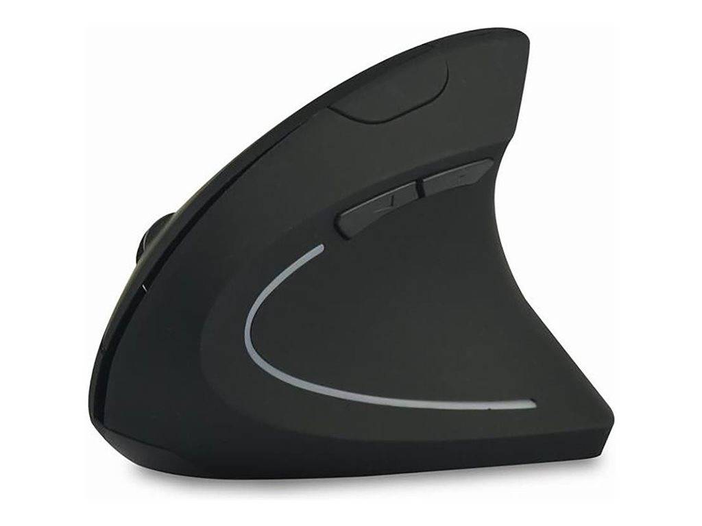 Acer - Maus - vertikal - ergonomisch - Für Rechtshänder - optisch - 6 Tasten - kabellos - 2.4GHz - kabelloser Empfänger