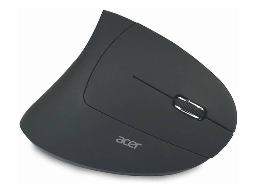 Acer - Maus - vertikal - ergonomisch - Für Rechtshänder - optisch - 6 Tasten - kabellos - 2.4GHz - kabelloser Empfänger