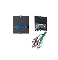 Bachmann Custom Module 1 x VGA - Modulares Faceplate-Snap-In - HD-15 - Schwarz