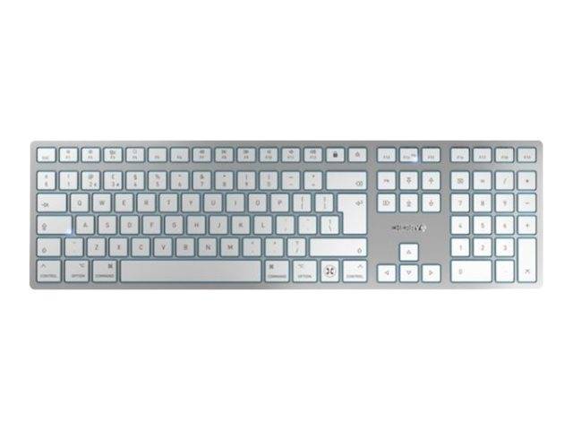 CHERRY KW 9100 SLIM FOR MAC Kabellos Tastatur Deutsch, QWERTZ Weiß