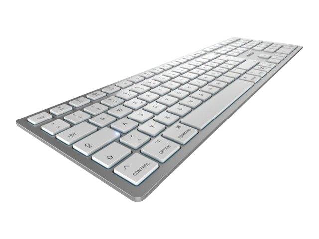 CHERRY KW 9100 SLIM FOR MAC Kabellos Tastatur Deutsch, QWERTZ Weiß