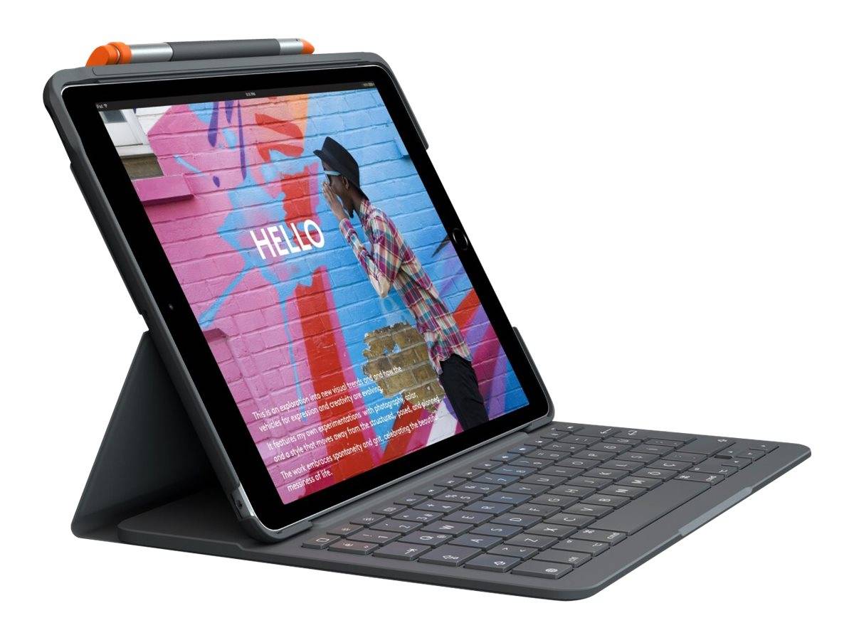 Logitech Slim Folio Tablet-Cover Apple iPad 10.9 (10. Gen., 2022) 27,7cm (10,9") Book Cover Schwarz