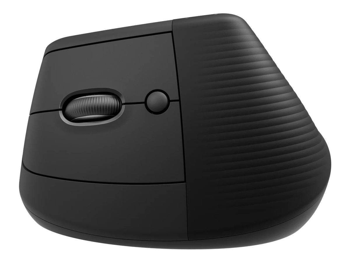 Logitech Lift Left Vertical Ergonomic Mouse Ergonomische Maus Bluetooth®, Funk Optisch Graphite 6 Tasten 4000 dpi Ergonomisch
