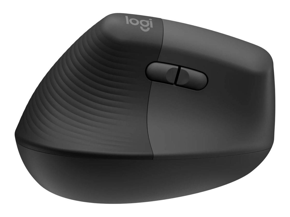 Logitech Lift Left Vertical Ergonomic Mouse Ergonomische Maus Bluetooth®, Funk Optisch Graphite 6 Tasten 4000 dpi Ergonomisch
