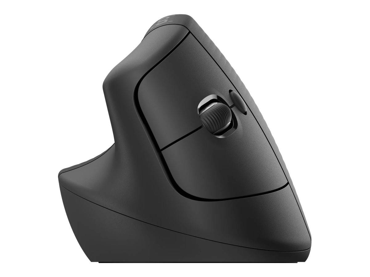 Logitech Lift Left Vertical Ergonomic Mouse Ergonomische Maus Bluetooth®, Funk Optisch Graphite 6 Tasten 4000 dpi Ergonomisch
