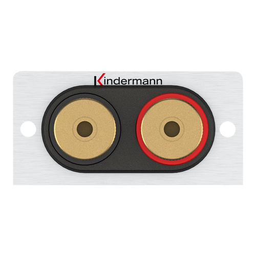 Kindermann Konnect 50 alu - Modulares Faceplate-Snap-In - Lautsprecher (festverdrahtet)