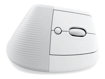 Logitech Lift Vertical Ergonomic Mouse Ergonomische Maus Bluetooth®, Funk Optisch Weiß 6 Tasten 4000 dpi Ergonomisch
