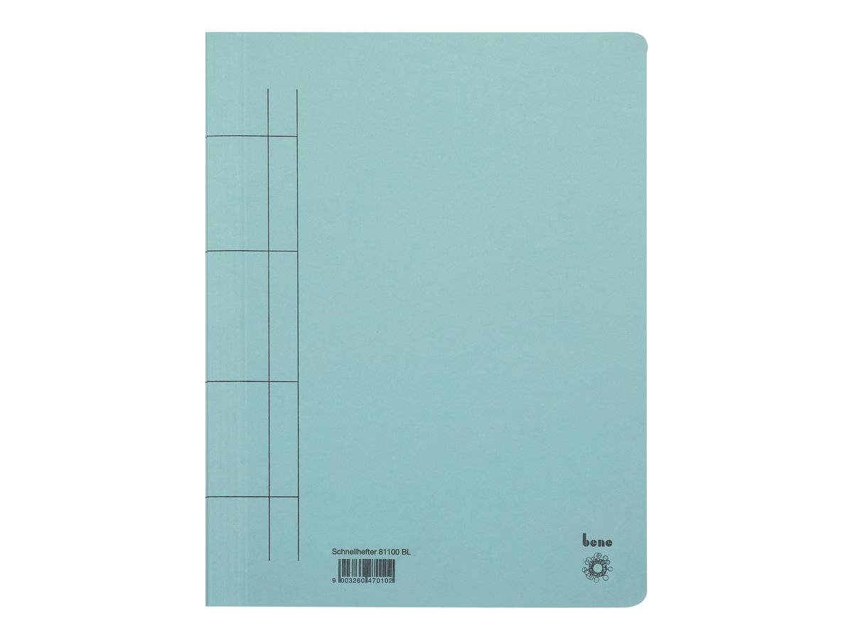 Bene 81100BL - Konventioneller Dateiordner - A4 - Karton - Blau - Porträt - 250