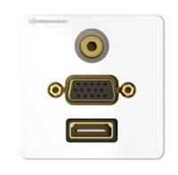 Kindermann Anschlussblende Kon.Design click,HDMI VGA 7456000586