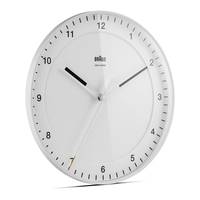 Braun BC 17, Wand, Mechanische Uhr, andere, Weiß, Klassisch, AA