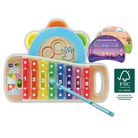 VTech 80-615604 80-615604 Interaktives Holz-Xylofon mit Tamburin