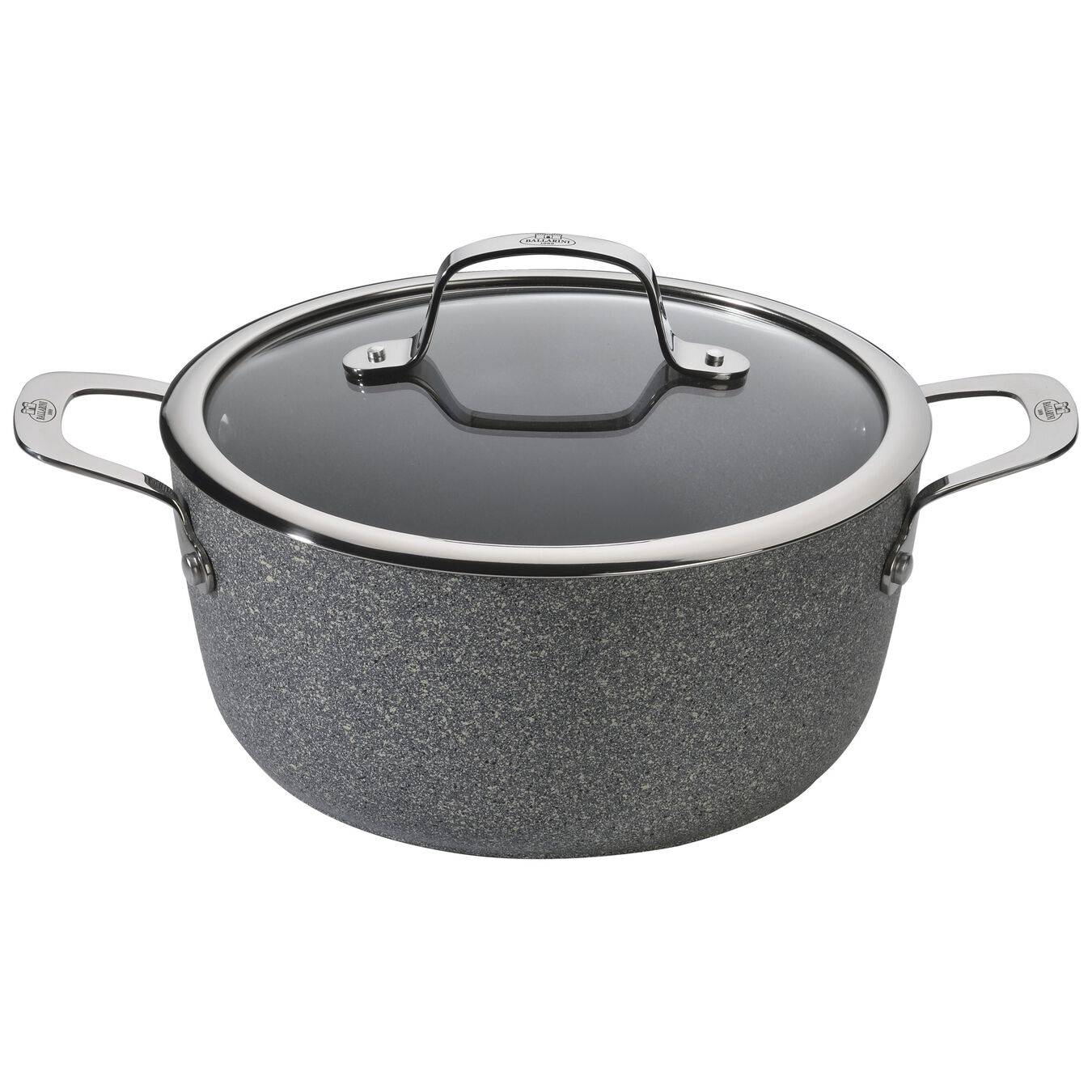 BALLARINI 75002-826-0, 2,67 l, Rund, Grau, Aluminium, Titan, Edelstahl