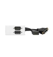 Vivolink WI221267, HDMI + DisplayPort, Weiß, 50 g, 160 mm, 131 mm, 35 mm