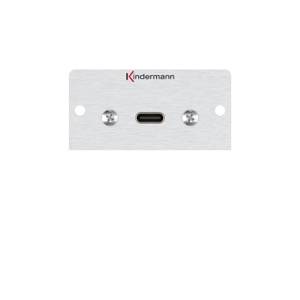 Kindermann Konnect 50 alu - Modulares Faceplate-Snap-In