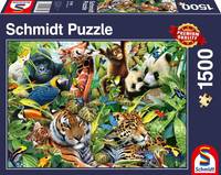 Schmidt Spiele Kunterbunte Tierwelt, 1500 Stück(e), Tiere, 12 Jahr(e)
